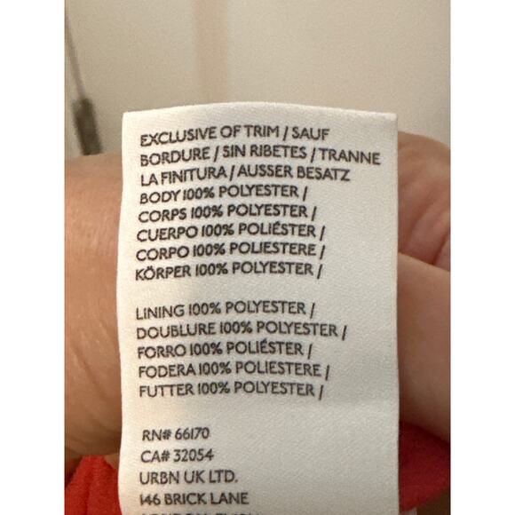 Anthropologie BHLDN Coral Dylan One Shoulder Satin Side Slit Gown Size 6 NWT - Picture 6 of 9